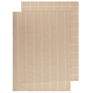 Zestaw Scierek Kuchennych Morgan Bezowych 2*45X65 Cm