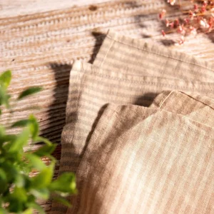 Zestaw Scierek Kuchennych Monez Domieszka Lnu Bezowo Szarych 2*45X65 Cm