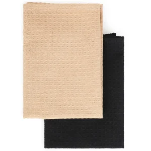 Zestaw Scierek Kuchennych Femelo Bezowa I Czarna 2*50X70 Cm