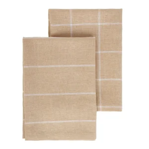 Zestaw Scierek Kuchennych Morgan Bezowych 2*45X65 Cm