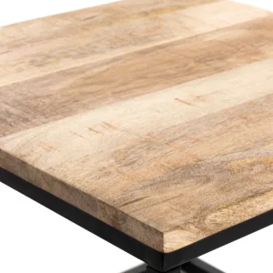 Zestaw Stolikow Kawowych Maya Lite Drewno Mango + Metal 110X60X45 Cm/50X50X40Cm