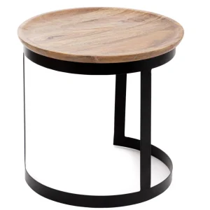 Zestaw Stolikow Kawowych Harvey Drewnianych 53X51/43X43 Cm