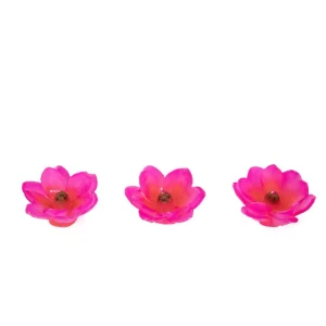 Zestaw Swiec Floral Aura 3 Szt. Kwiaty Rozowe 140 G