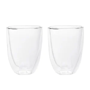 Zestaw Szklanek Cembra Modern Geometryczne Z Podwojna Scianka, 2 Szt. 0,28 L