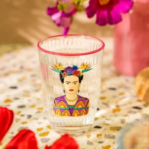 Zestaw Szklanek Frida Kahlo Fuksjowych, 2 Szt. 0.38