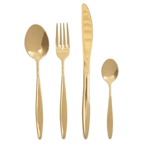 Zestaw Sztućców Livadi Zlotych 24 Szt.